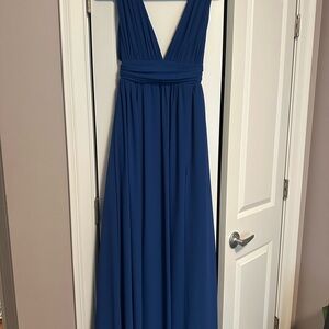 Lulus Heavenly Hues Royal Blue Maxi Dress